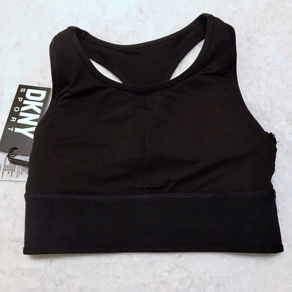 DKNY NWT Black Sports Bra Women XS - Picture 7 of 12